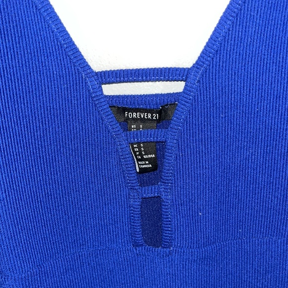 Forever 21 Blue Mini Bodycon Dress - Picture 3 of 4